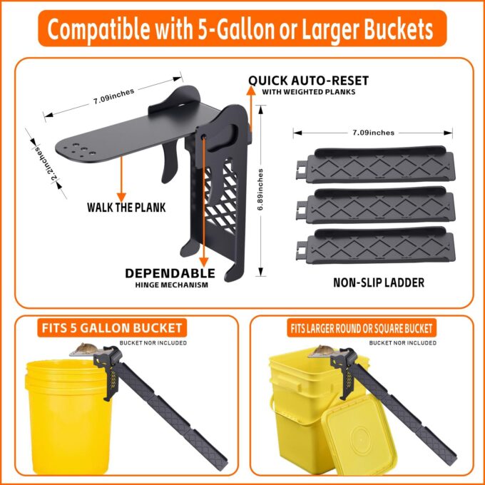bucket lid mouse trap